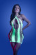 Synthesize Seamless Keyhole Dress - One Size -  Neon Green Image