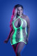 Synthesize Seamless Keyhole Dress - Queen - Neon  Green Image