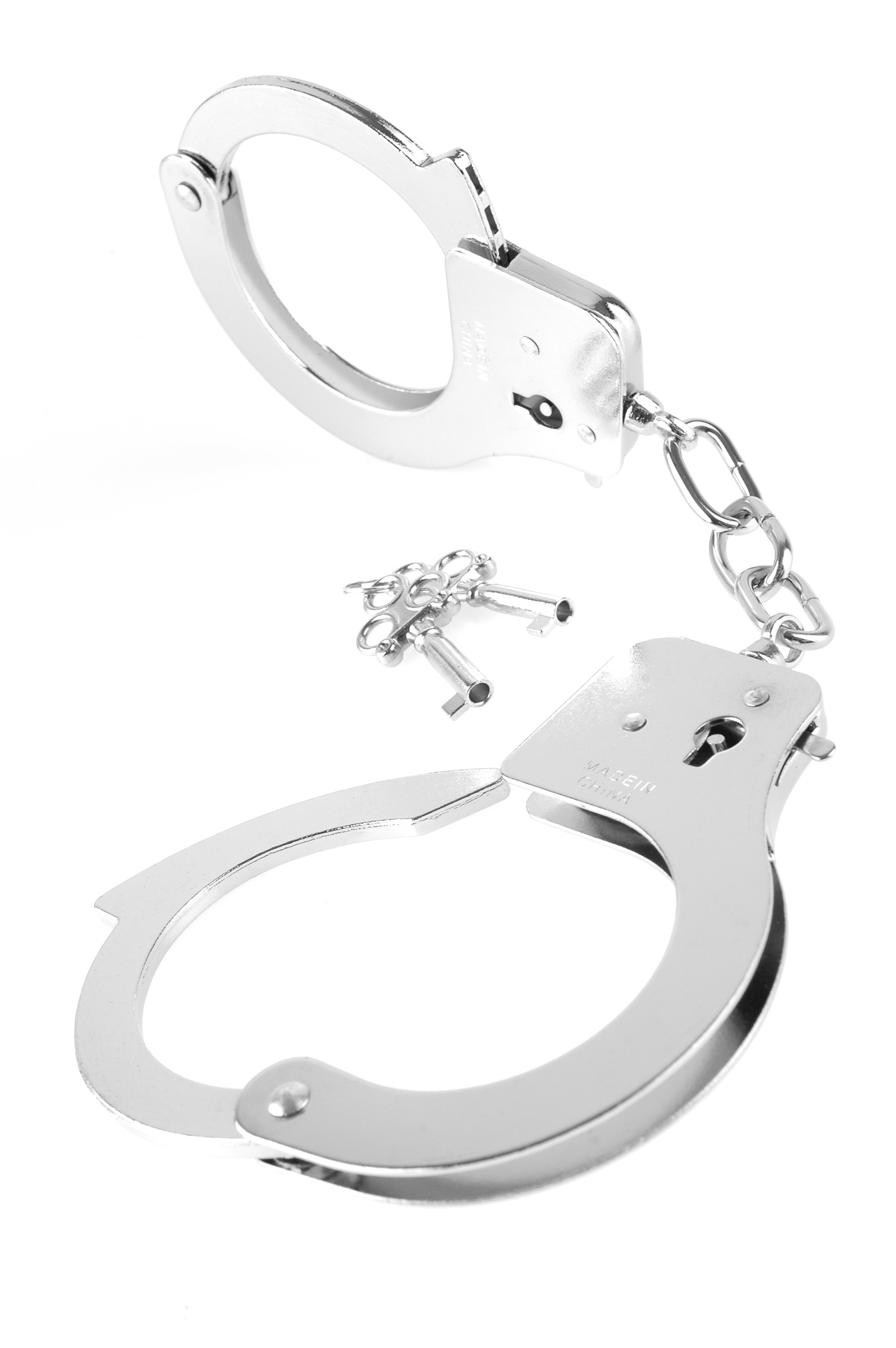 PD380126 Fetish Fantasy Series Metal Handcuffs Silver Honey's Place