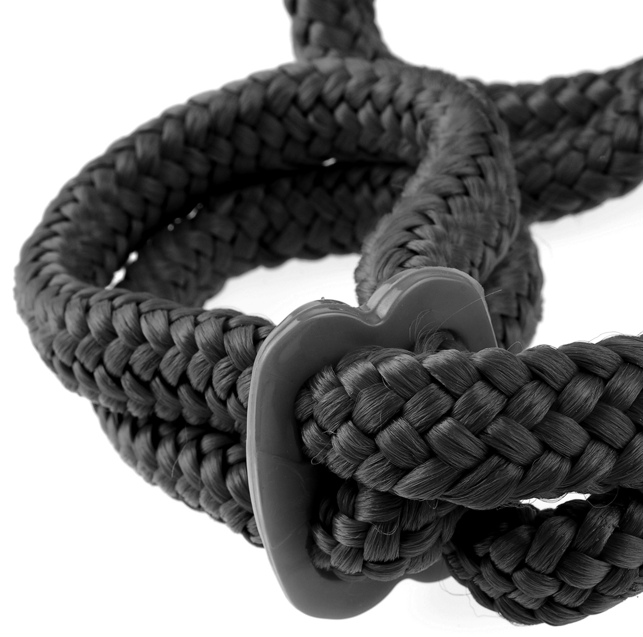 PD386723 Fetish Fantasy Series Silk Rope Love Cuffs Black Honey's Place