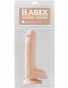 Basix Rubber Works 8 Inch Dong With Suction Cup -  Flesh Image