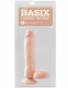Basix Rubber Works 9 Inch Dong With Suction Cup - Flesh Image