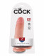 King Cock 7-Inch Cock With Balls - Flesh Image