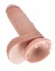 King Cock 7-Inch Cock With Balls - Flesh Image