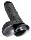 King Cock 8-Inch Cock With Balls - Black Image