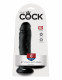 King Cock 8-Inch Cock With Balls - Black Image