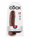 King Cock 8-Inch Cock With Balls - Brown Image