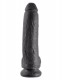King Cock 9-Inch Cock With Balls - Black Image