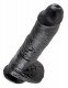King Cock 10-Inch Cock With Balls - Black Image