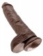 King Cock 10-Inch Cock With Balls - Brown Image