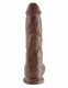 King Cock 10-Inch Cock With Balls - Brown Image