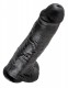 King Cock 11 Inch With Balls - Black Image