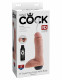 King Cock 8 Inch Squirting Cock With Balls - Light Image