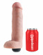 King Cock 10 Inch Squirting Cock With Balls - Light Image