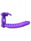 Fantasy C-Ringz Silicone Double Penetrator Rabbit - Purple Image