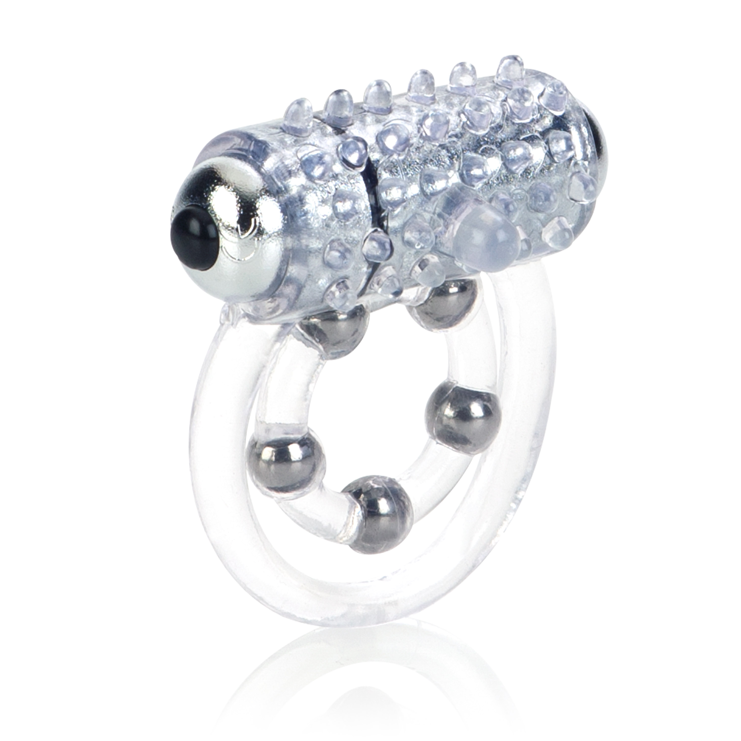 SE1456103 Maximus Enhancement Ring 5 Stroker Beads Clear Honey's Place