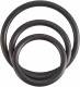 Rubber Cock Ring Set - Black Image