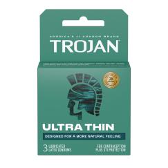 Trojan Sensitivity Ultra Thin Lubricated Condoms - 3 Pack