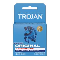 Trojan Enz Armor Spermicidal Lubricated Condoms - 3 Pack