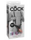 King Cock 10 Inch Hollow Strap-on Suspender  System - Flesh Image