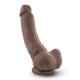 Dr. Skin - Mr. Mayor 9 Inch Dildo With Suction  Cup - Chocolate Image