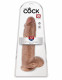 King Cock  12 Inch Cock With Balls - Tan Image