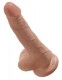 King Cock 6 Inch Cock With Balls - Tan Image