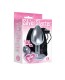 The 9's the Silver Starter Heart Bejeweled Stainless Steel Plug - Pink Image