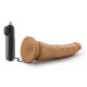 Dr. Skin - 8.5 Inch Vibrating Realistic Cock With  Suction Cup - Mocha Image