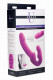 Evoke Rechargeable Vibrating Silicone Strapless Strap on - Pink Image