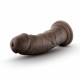 Au Naturel - 8 Inch Dildo With Suction Cup -  Chocolate Image