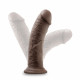 Au Naturel - 8 Inch Dildo With Suction Cup -  Chocolate Image