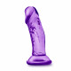 B Yours - Sweet n' Small 4 Inch Dildo With Suction Cup - Purple Image