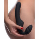 Slim Rider Ribbed Vibrating Silicone Strapless  Strap-On Image