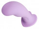 Royal Heart on Silicone Harness Dildo - Purple Image