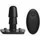 Vac-U-Lock - Vibrating Plug With Snaps & Wireless Remote - Black Image