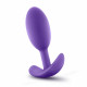 Luxe - Wearable Vibra Slim Plug - Medium - Purple Image
