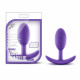 Luxe - Wearable Vibra Slim Plug - Medium - Purple Image