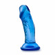 B Yours - Sweet n' Small 4 Inch Dildo With  Suction Cup - Blue Image