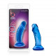 B Yours - Sweet n' Small 4 Inch Dildo With  Suction Cup - Blue Image
