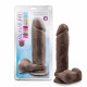 Au Natural - 9 Inch Dildo With Suction Cup -  Chocolate Image