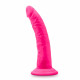 Neo Elite - 7.5 Inch Silicone Dual Density Cock - Neon Pink Image