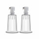 Temptasia – Nipple Pumping Cylinders – Set of 2 (1 Inch Diameter) - Clear Image