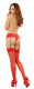 Sheer Thigh High - One Size - Red Image
