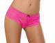 Open Crotch Lace Boy Short - Large - Hot Pink Image