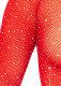 Rhinestone Snap Crotch Bodysuit - One Size - Red Image
