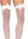 Sheer Thigh Highs - One Size - White Image