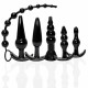 The 9's Try-Curious Anal Plug Kit - Black Image
