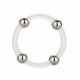 Steel Beaded Silicone Ring - Large Image