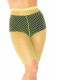 Industrial Fishnet Biker Shorts - One Size - Neon Yellow Image